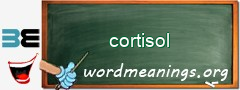 WordMeaning blackboard for cortisol